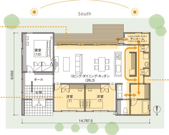 住友林業　グランドライフ平屋　間取り